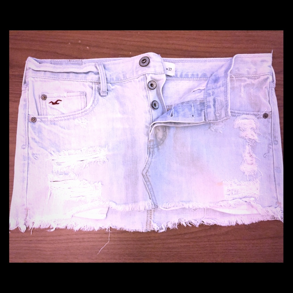 COPY - HOLLISTER Light Blue Denim Skirt